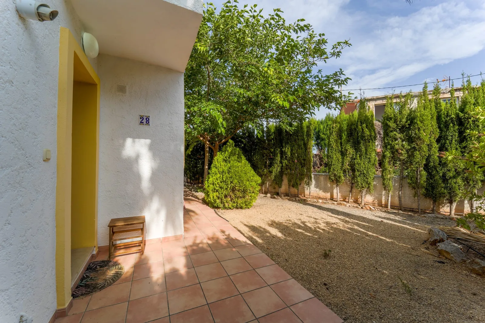 Entrada a la vivienda desde la calle, casa en venta en Calpe